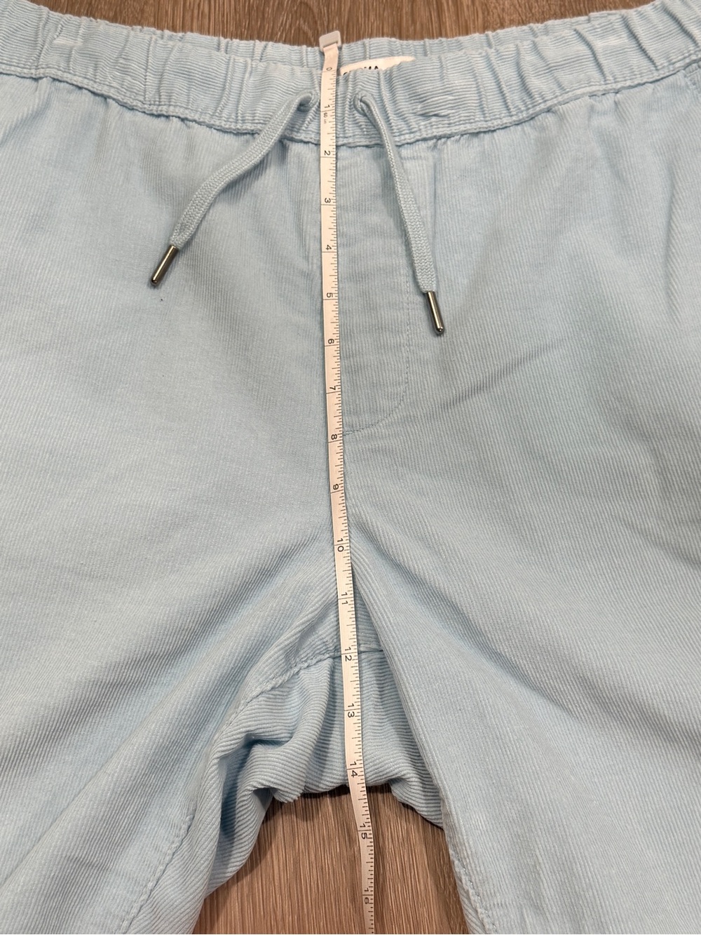 Sonoma Men's Light Blue Corduroy Drawstring Shorts Size 36 - Picture 6 of 9